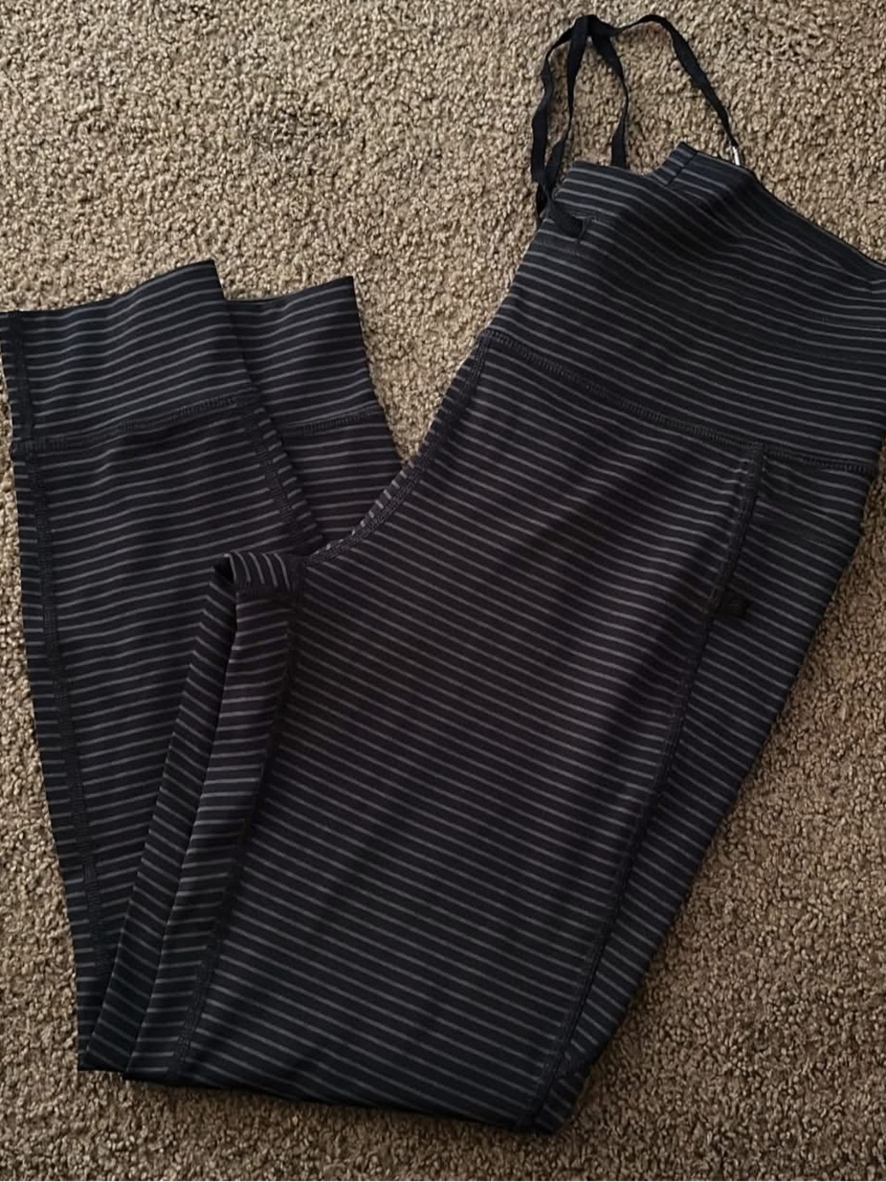 HALARA Black Pinstripe Joggers large